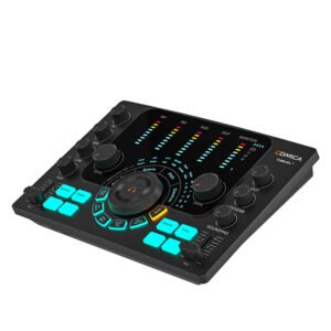 Mezcladora e Interfaz de Audio COMICA ADCaster C2 para Podcast y Streaming