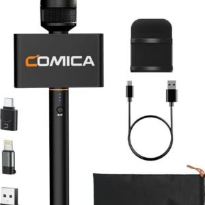Comica Revo S Micrófono de repórter inalámbrico para Smartphone Windows para podcasting