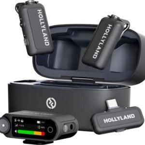 Hollyland Lark MAX 2 Micrófono inalámbrico Lavalier para iPhone/cámara/Android