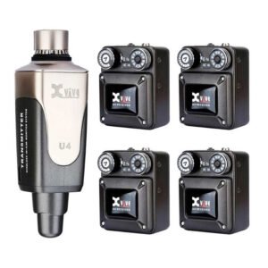 X VIVE U4R4 Sistema de monitoreo interno inalambrico con 4 receptores
